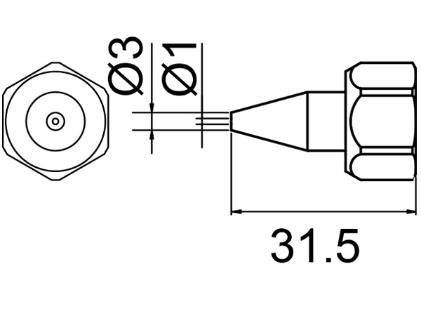 ノズル N-1 袋ナット付