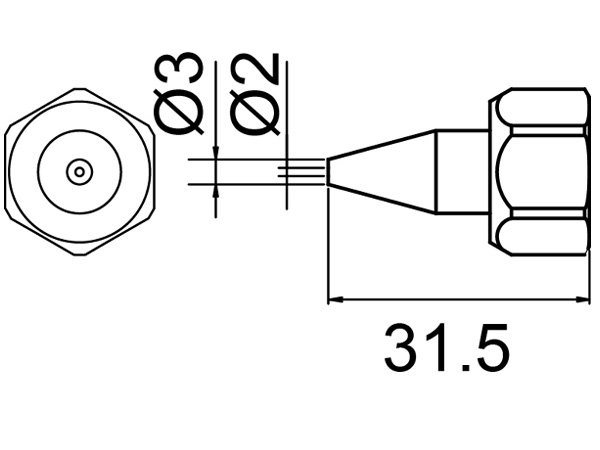 ノズル N-2 袋ナット付