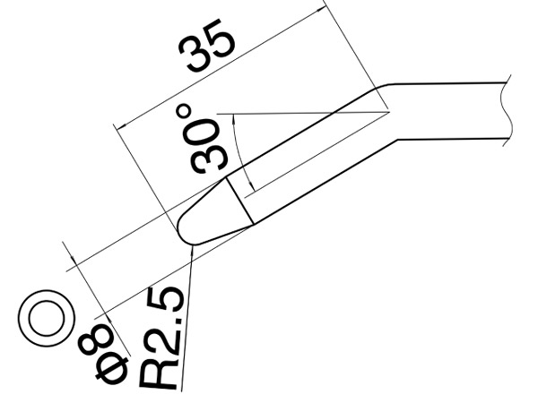 ステンドグラス こて先 ES-8