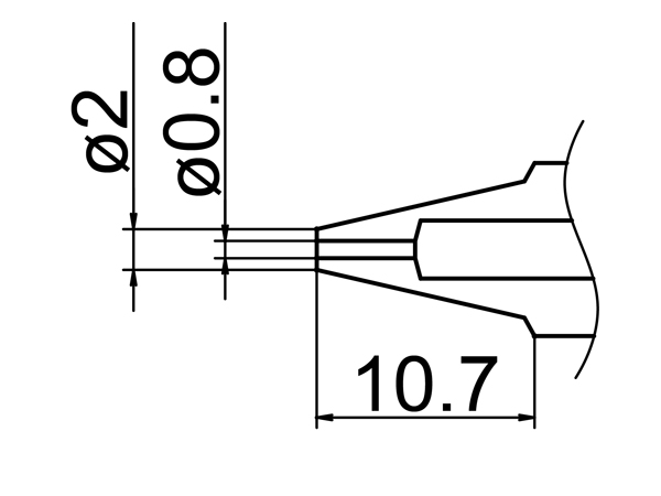 ノズル 0.8MM